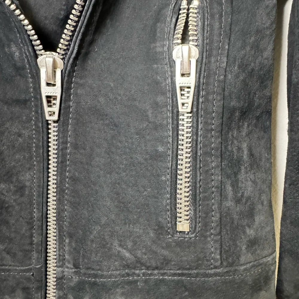 BLANKNYC Black Suede Moto Jacket – 100% Leather – Size XS - Picture 3 of 9